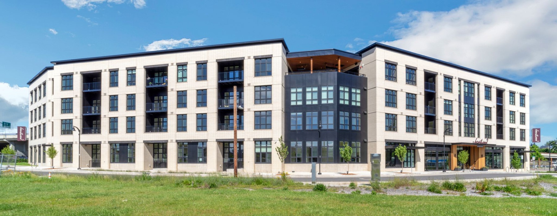 a large building with many windows